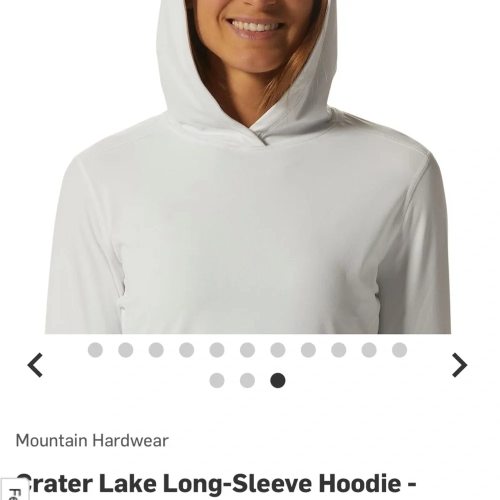 Mountain Hardwear Crater Lake long sleeve lightweight hoodie/sun shirt - Picture 11 of 11